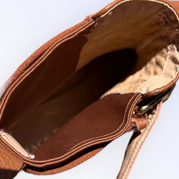 🌻NEW Jack Rogers Easton Brown Water Resistant Leather Buckle Leather Boots 9.5 - Picture 10 of 13